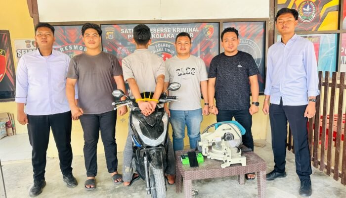 Kurang dari 1x 24 Jam Team URC Sat Reskrim Polres Kolaka Timur Berhasil Tangkap Pelaku Curanmor di Kendari