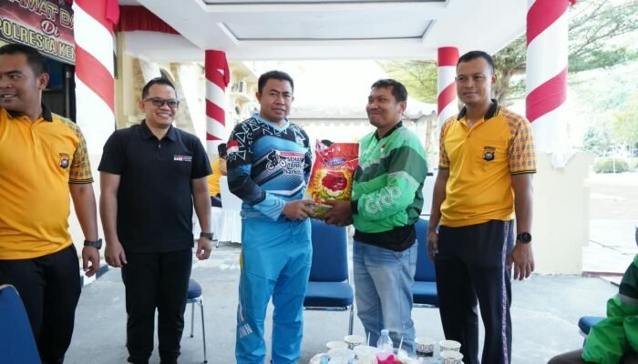 Kapolresta Kendari Terima Kunjungan Silaturahmi Persatuan Ojek Online, Perkuat Sinergi dan Kemitraan